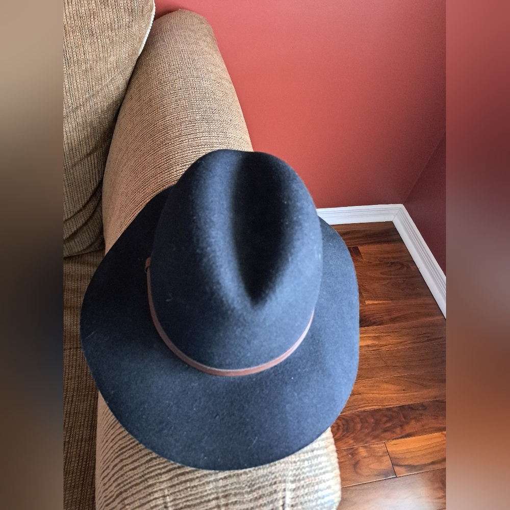 Indigo Black Hat with Ribbon